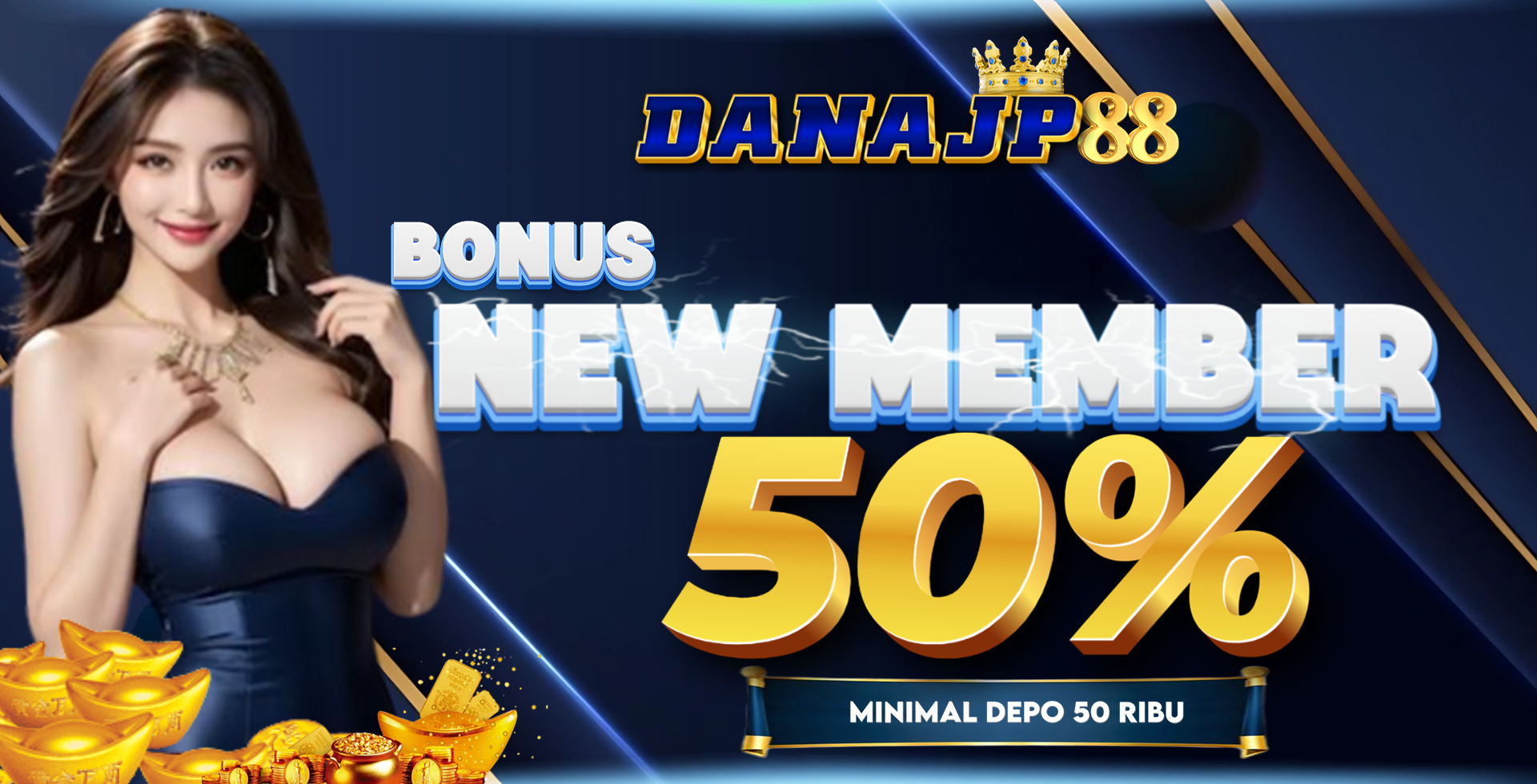 BONUS NEW MEMBER 50% GACOR